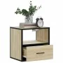 Mesita de noche de pared color roble ahumado 40x31x39,5 cm de , Mesitas de noche - Ref: Foro24-848736, Precio: 44,49 €, Descu...