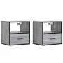 Mesitas de noche de pared 2 unidades gris sonoma 40x31x39,5 cm de , Mesitas de noche - Ref: Foro24-848741, Precio: 69,55 €, D...