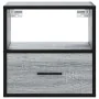 Mesitas de noche de pared 2 unidades gris sonoma 40x31x39,5 cm de , Mesitas de noche - Ref: Foro24-848741, Precio: 69,55 €, D...