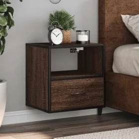 Mesitas de noche pared 2 uds color roble marrón 40x31x39,5 cm de , Mesitas de noche - Ref: Foro24-848743, Precio: 69,28 €, De...