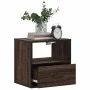 Mesitas de noche pared 2 uds color roble marrón 40x31x39,5 cm de , Mesitas de noche - Ref: Foro24-848743, Precio: 69,28 €, De...