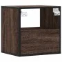 Mesitas de noche pared 2 uds color roble marrón 40x31x39,5 cm de , Mesitas de noche - Ref: Foro24-848743, Precio: 69,28 €, De...