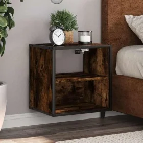 Mesita de noche de pared color roble ahumado 40x31x39,5 cm by , Nightstands - Ref: Foro24-848748, Price: 32,82 €, Discount: %
