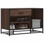Banco zapatero madera de ingeniería marrón roble 80x40x53,5 cm by , Benches for halls and storage - Ref: Foro24-849228, Price...