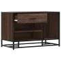 Banco zapatero madera de ingeniería marrón roble 80x40x53,5 cm by , Benches for halls and storage - Ref: Foro24-849228, Price...