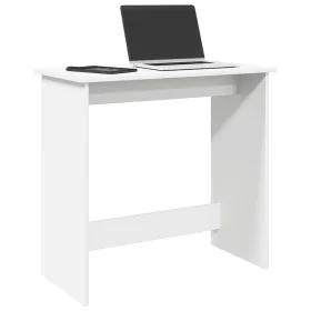 Escritorio de madera contrachapada blanco 80x40x75 cm de , Escritorios - Ref: Foro24-860454, Precio: 42,27 €, Descuento: %