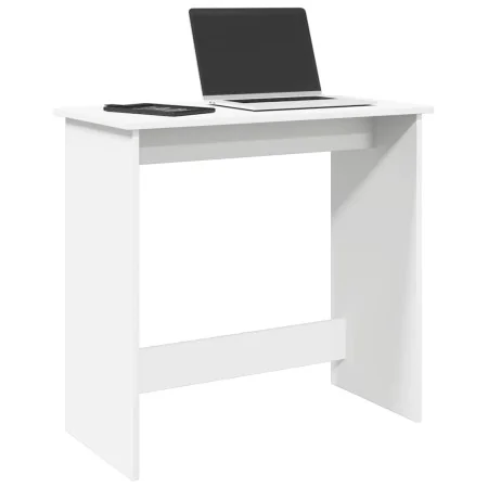 Escritorio de madera contrachapada blanco 80x40x75 cm de , Escritorios - Ref: Foro24-860454, Precio: 42,27 €, Descuento: %