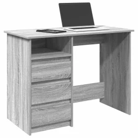 Escritorio de madera de ingeniería gris Sonoma 102x50x75 cm de , Escritorios - Ref: Foro24-860468, Precio: 110,72 €, Descuent...