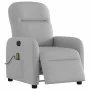 Sillón reclinable de masaje eléctrico tela gris nube de , Sillones - Ref: Foro24-3302971, Precio: 253,46 €, Descuento: %