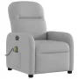 Sillón reclinable de masaje eléctrico tela gris nube de , Sillones - Ref: Foro24-3302971, Precio: 253,46 €, Descuento: %