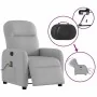 Sillón reclinable de masaje eléctrico tela gris nube de , Sillones - Ref: Foro24-3302971, Precio: 253,46 €, Descuento: %