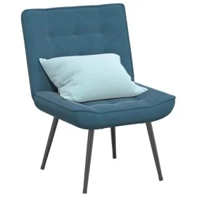Sillón de relax terciopelo azul 64x74x84 cm de , Sillas - Ref: Foro24-4012326, Precio: 91,37 €, Descuento: %
