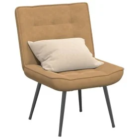 Sillón de relax terciopelo marrón 64x74x84 cm de , Sillas - Ref: Foro24-4012324, Precio: 91,37 €, Descuento: %
