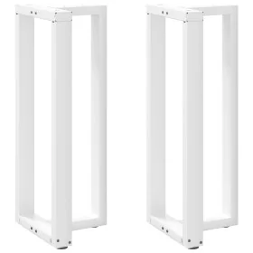 Patas de mesa bar forma T 2 uds acero blanco 40x35x(100-101) cm de , Patas para mesas - Ref: Foro24-4013085, Precio: 133,61 €...