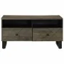 Mesa de centro madera maciza de mango negra 80x54x40 cm de , Mesas de centro - Ref: Foro24-4017697, Precio: 135,60 €, Descuen...