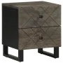 Mesitas de noche 2 uds madera maciza de mango negro 40x33x46 cm de , Mesitas de noche - Ref: Foro24-4017683, Precio: 132,04 €...