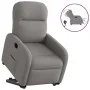 Sillón eléctrico reclinable elevable de tela gris taupe de , Sillones - Ref: Foro24-3302999, Precio: 315,75 €, Descuento: %