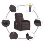 Sillón masaje eléctrico reclinable elevable tela marrón oscuro de , Sillones - Ref: Foro24-3303007, Precio: 331,81 €, Descuen...