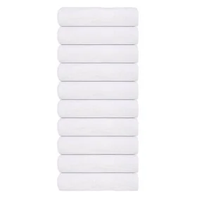 Toallas de invitados 10 uds 100% algodón blanco 70x140cm 360gsm de , Toallas - Ref: Foro24-136655, Precio: 90,45 €, Descuento: %