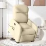Silla de masaje reclinable de pie de tela color crema de , Sillones - Ref: Foro24-3302990, Precio: 297,70 €, Descuento: %