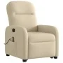Silla de masaje reclinable de pie de tela color crema de , Sillones - Ref: Foro24-3302990, Precio: 297,70 €, Descuento: %