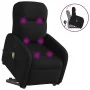 Sillón reclinable de masaje elevable tela negro de , Sillones - Ref: Foro24-3302984, Precio: 254,14 €, Descuento: %
