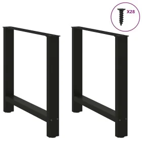 Patas de mesa de centro acero negro 2 uds 70x(72-73) cm de , Patas para mesas - Ref: Foro24-4013308, Precio: 85,97 €, Descuen...