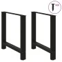 Patas de mesa de centro acero negro 2 uds 70x(72-73) cm by , Table legs - Ref: Foro24-4013308, Price: 85,97 €, Discount: %
