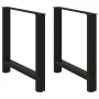 Patas de mesa de centro acero negro 2 uds 70x(72-73) cm by , Table legs - Ref: Foro24-4013308, Price: 85,97 €, Discount: %