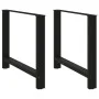 Patas de mesa de centro acero negro 2 uds 100x(72-73) cm de , Patas para mesas - Ref: Foro24-4013320, Precio: 106,36 €, Descu...