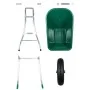 Carretilla verde 90 L 150 kg acero galvanizado y plástico de , Carretillas - Ref: Foro24-4013466, Precio: 148,27 €, Descuento: %