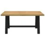 Mesa comedor NOAIN patas forma A madera maciza pino 160x90x75cm de , Mesas de cocina y de comedor - Ref: Foro24-4100042, Prec...