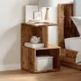 Mesita de noche madera contrachapada madera vieja 35x35x55 cm de , Mesitas de noche - Ref: Foro24-856530, Precio: 33,88 €, De...