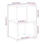 Mesita de noche madera contrachapada madera vieja 35x35x55 cm de , Mesitas de noche - Ref: Foro24-856530, Precio: 33,88 €, De...