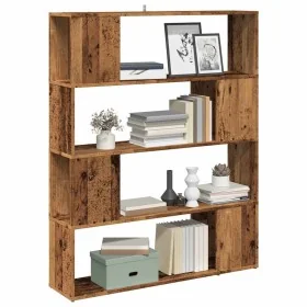 Estantería/divisor de espacios madera envejecida 100x24x124,5cm de , Librerías y estanterías - Ref: Foro24-856744, Precio: 70...