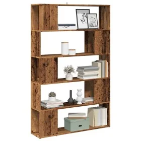 Estantería/divisor de espacios madera antigua 100x24x124,5 cm de , Librerías y estanterías - Ref: Foro24-856746, Precio: 82,1...