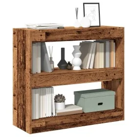 Estantería/divisor de espacios madera antigua 80x30x72 cm de , Librerías y estanterías - Ref: Foro24-856814, Precio: 56,04 €,...