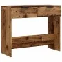 Mesa consola madera contrachapada envejecida 90x36x75 cm de , Mesas auxiliares - Ref: Foro24-856945, Precio: 65,82 €, Descuen...