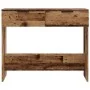 Mesa consola madera contrachapada envejecida 90x36x75 cm de , Mesas auxiliares - Ref: Foro24-856945, Precio: 65,82 €, Descuen...