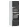 Armarios para horno 2 uds Lucca negra madera de ingeniería de , Armarios de cocina - Ref: Foro24-3315032, Precio: 230,82 €, D...