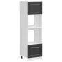 Armarios para horno 2 uds Lucca negra madera de ingeniería de , Armarios de cocina - Ref: Foro24-3315032, Precio: 230,82 €, D...