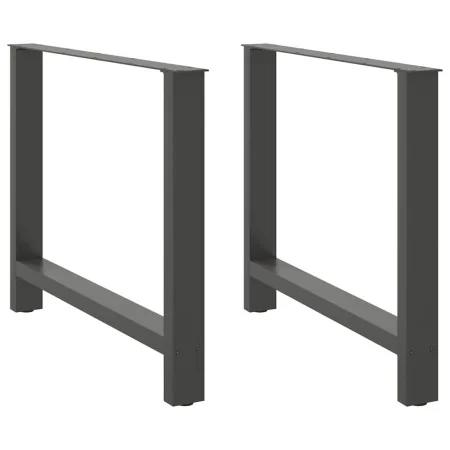 Patas de mesa de centro antracita 2 uds 100x(72-73) cm acero de , Patas para mesas - Ref: Foro24-4013322, Precio: 110,72 €, D...