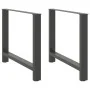 Patas de mesa de centro antracita 2 uds 100x(72-73) cm acero de , Patas para mesas - Ref: Foro24-4013322, Precio: 110,72 €, D...