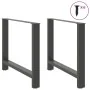 Patas de mesa de centro antracita 2 uds 100x(72-73) cm acero de , Patas para mesas - Ref: Foro24-4013322, Precio: 110,72 €, D...