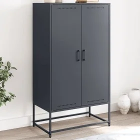 Aparador de acero gris antracita 68,5x38,5x123,5 cm by , Sideboards - Ref: Foro24-846496, Price: 151,63 €, Discount: %