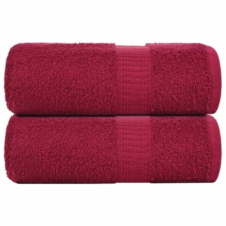 Toallas invitados 2 uds 100% algodón burdeos 30x50 cm 360 gsm de , Toallas - Ref: Foro24-136731, Precio: 14,71 €, Descuento: %