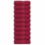 Toallas invitados 10 uds 100% algodón burdeos 30x50 cm 360 gsm de , Toallas - Ref: Foro24-136733, Precio: 28,16 €, Descuento: %