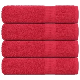 Toallas de ducha 4 uds 100% algodón rojo 70x140 cm 360 gsm de , Toallas - Ref: Foro24-136930, Precio: 33,58 €, Descuento: %