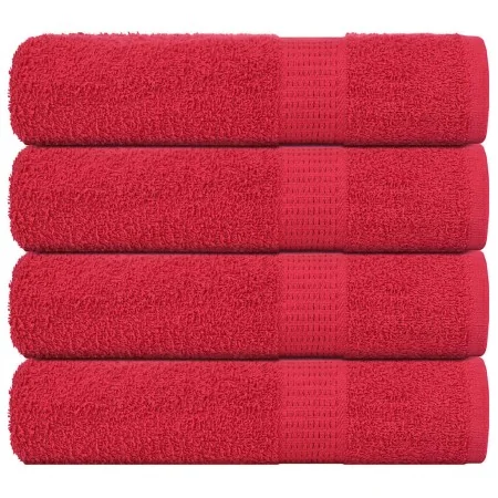 Toallas de ducha 4 uds 100% algodón rojo 70x140 cm 360 gsm de , Toallas - Ref: Foro24-136930, Precio: 33,58 €, Descuento: %