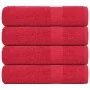 Toallas de ducha 4 uds 100% algodón rojo 70x140 cm 360 gsm de , Toallas - Ref: Foro24-136930, Precio: 33,58 €, Descuento: %